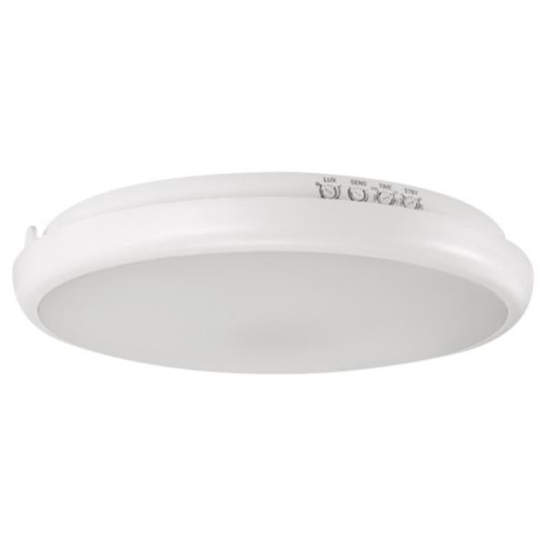 Loftlampe Med Sensor - Indendørs/Udendørs - 21W - 3040 lm - 4000K - IP65 - IK10