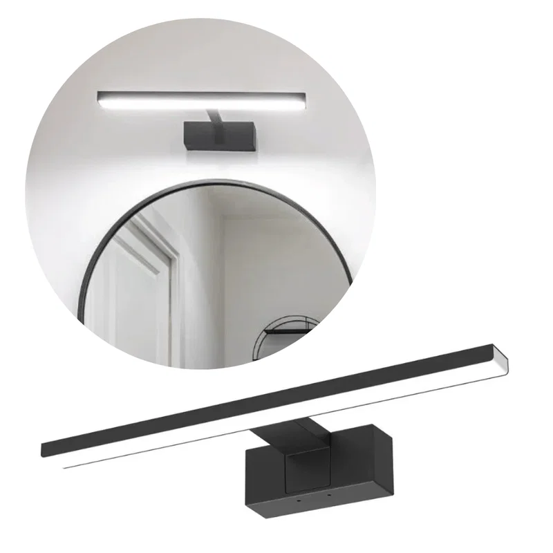 LED spejlarmatur - 40 cm - 8W - Sort