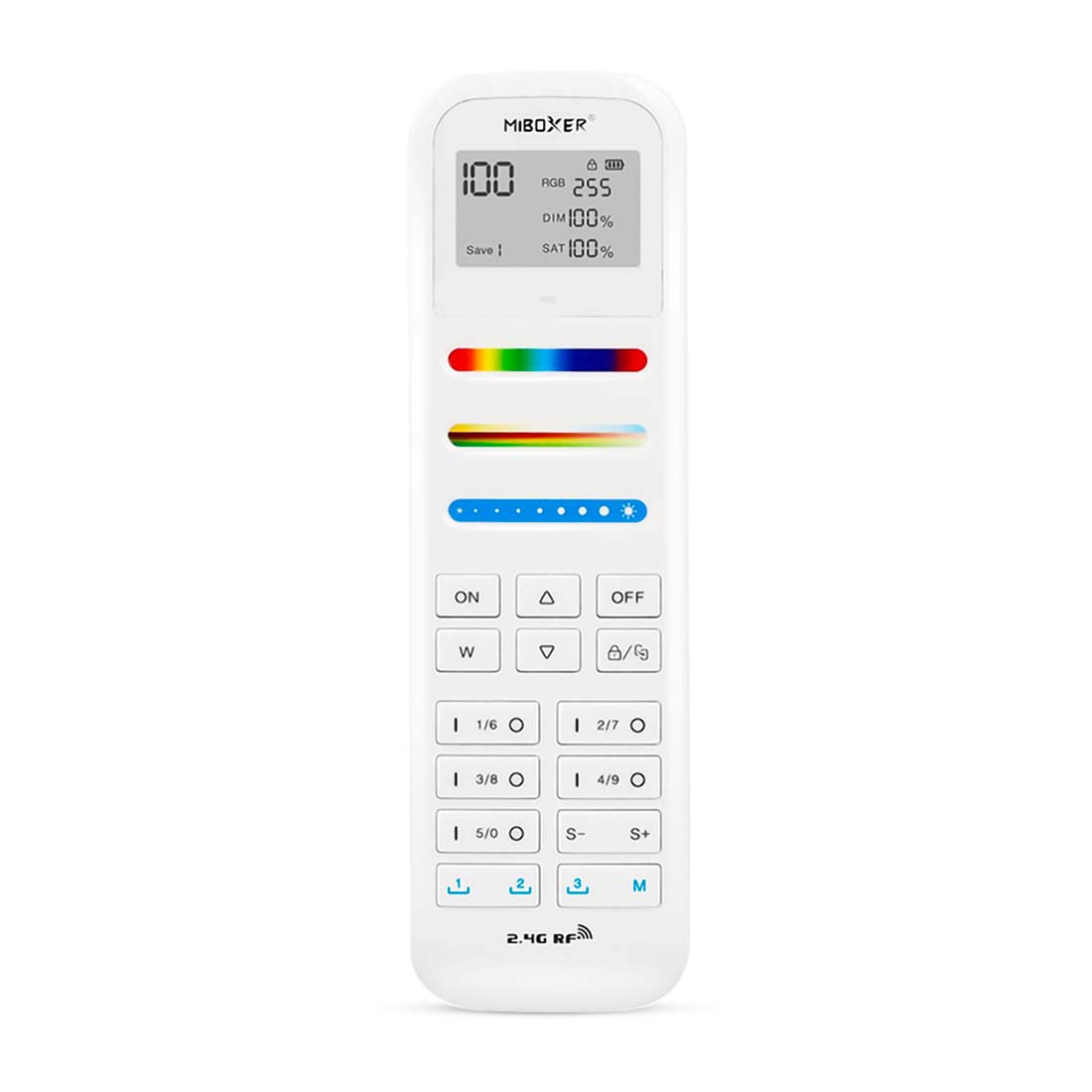 MiBoxer Fjernbetjening - RGB+CCT - 100 Zoner - Hvid - FUT100