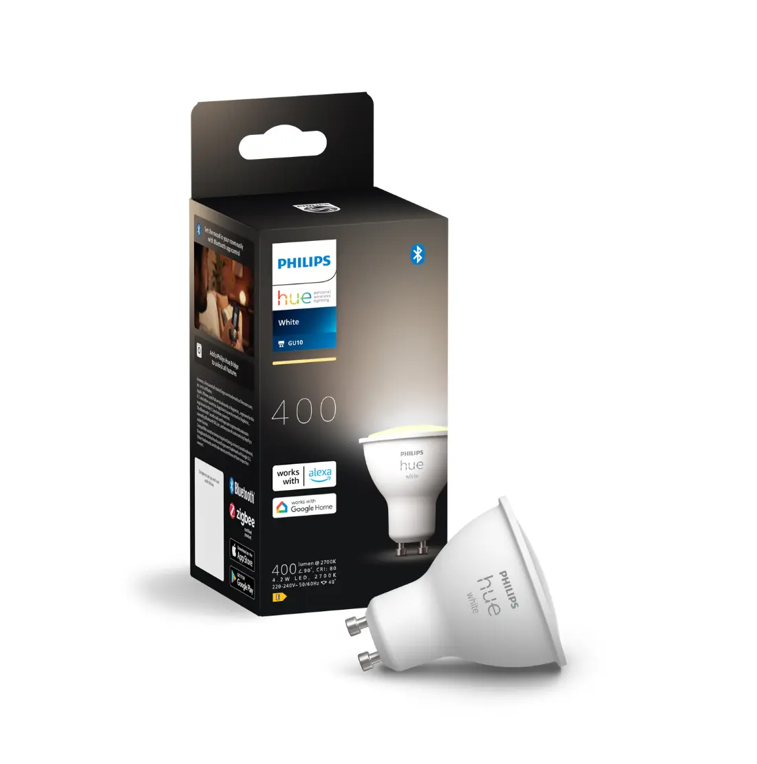 Philips Hue Gu10 - White - 2700K - 400lm - 4,2W