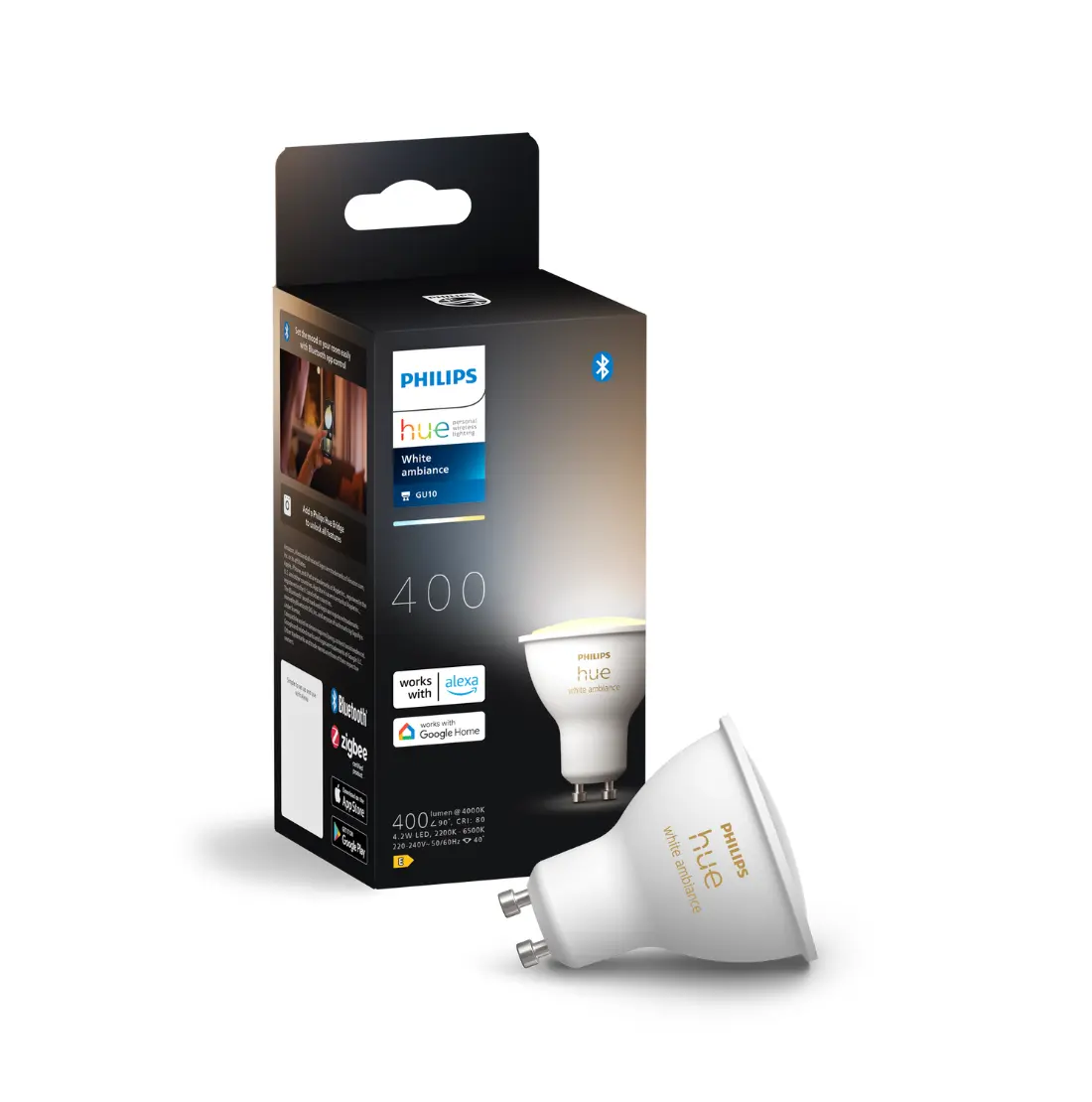 Philips Hue Gu10 - White Ambiance - 400lm - 4,2W