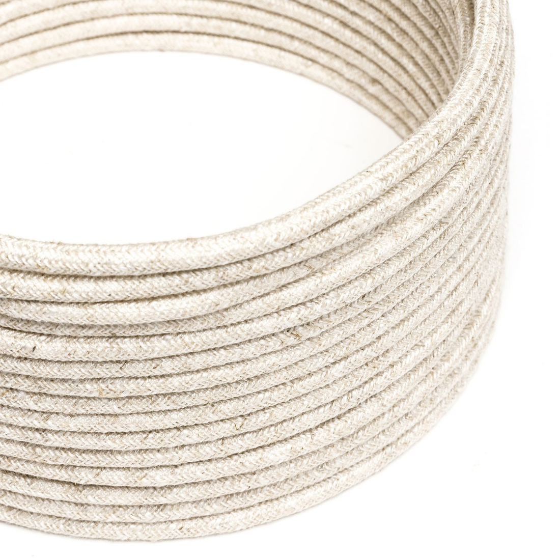 Stofledning I Hør - Creative Cables - 5 Meter - 3x0.75mm2