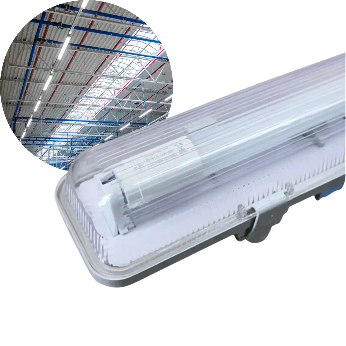 LED Industriarmatur - 120cm - IP65 - 4000K - 2880lm - 18W - Single LED armatur