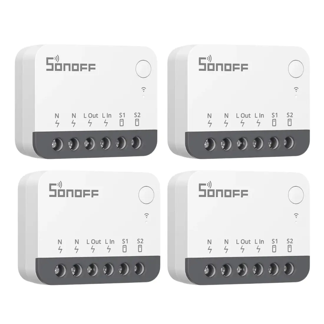 Sonoff ZBMINI Extreme Zigbee Smart Switch - 4-Pak - ZBMINIR2