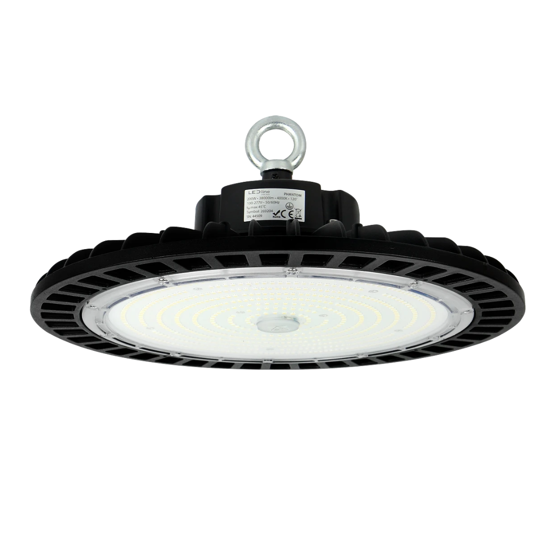 Industrilampe - LED High Bay - 200W - 4000K - 38000lm - 1-10V dæmpning