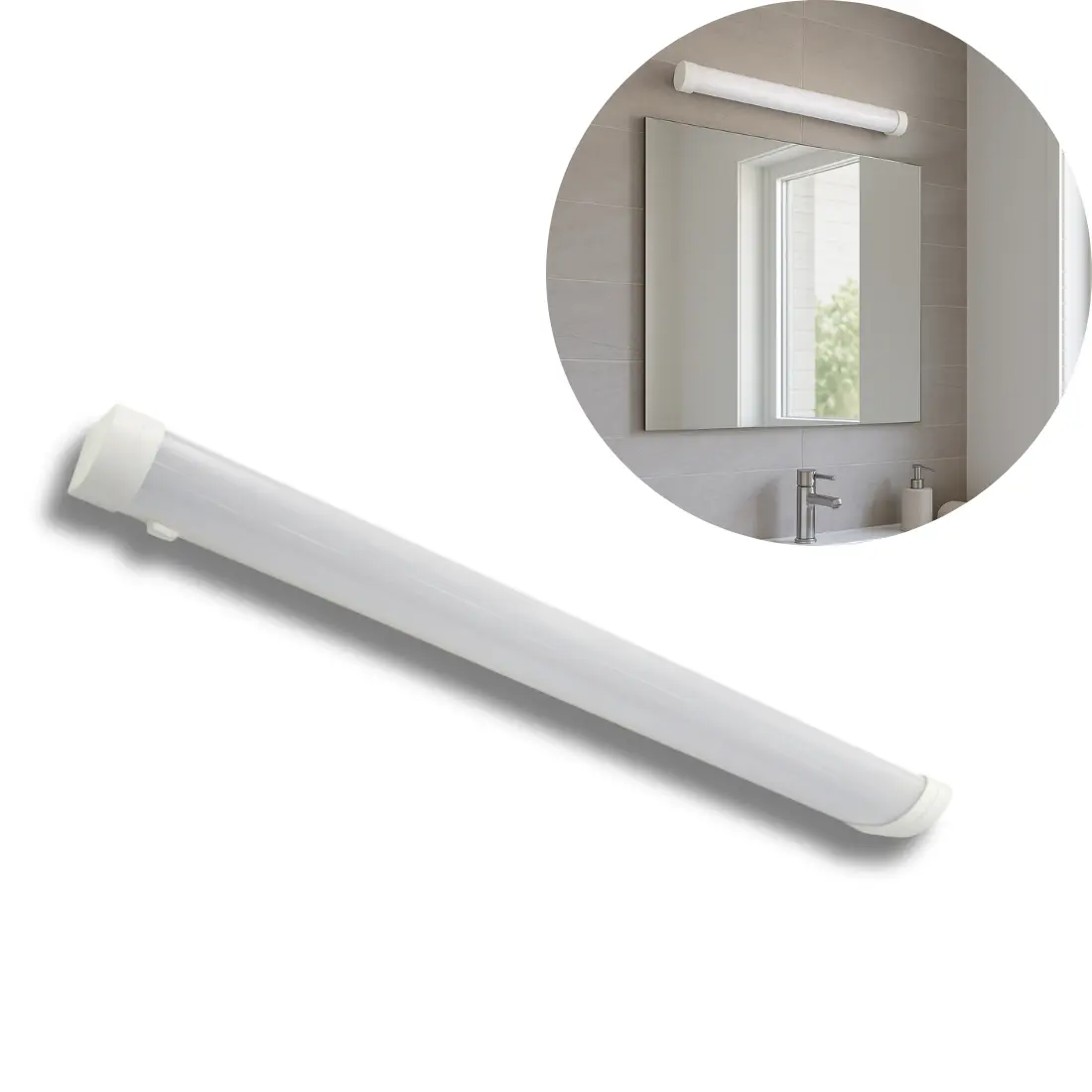 Badeværelsesbelysning - Spejlarmatur - 60 cm - 1720 lm - IP44 - 4200K