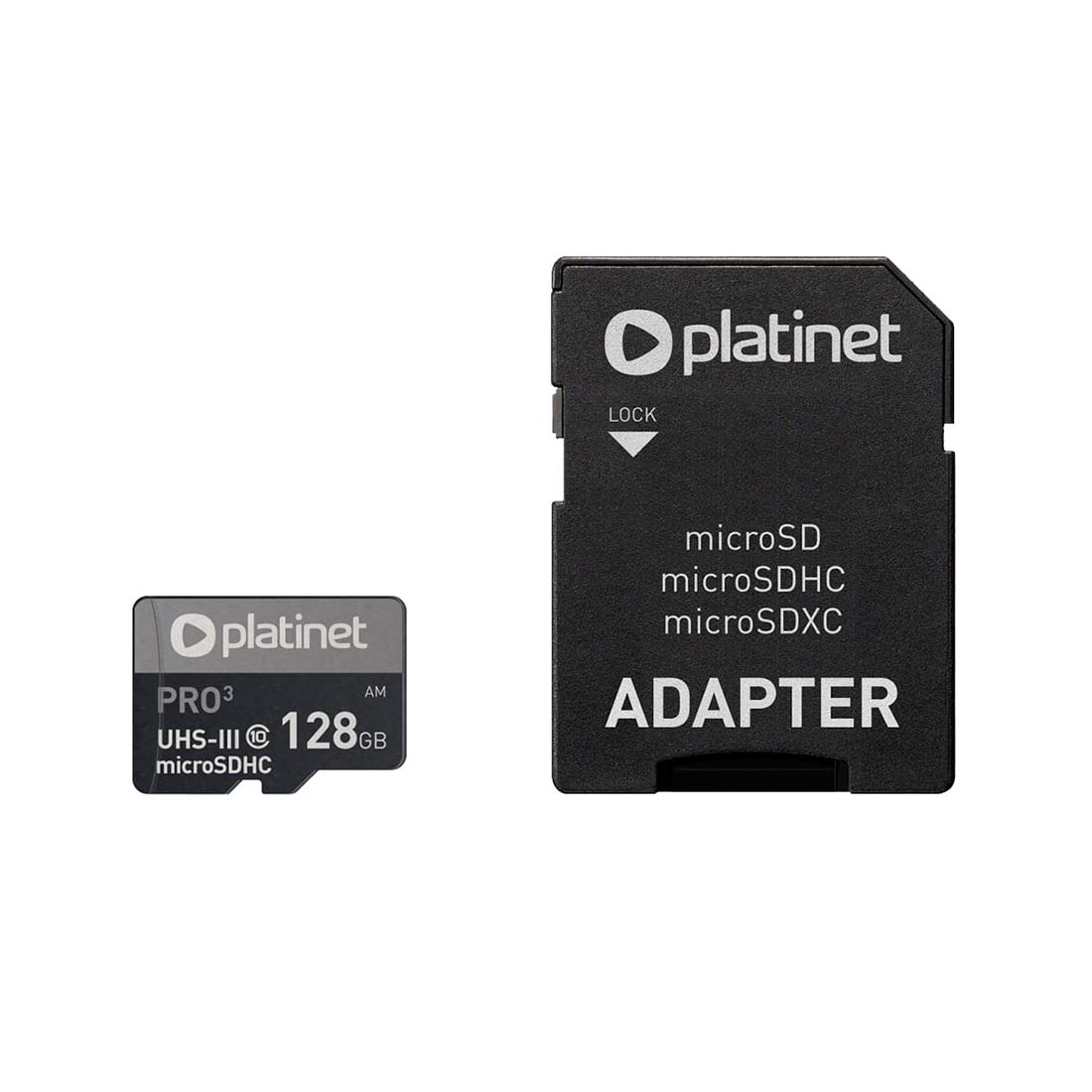Micro SD Kort - 128GB - Hukommelseskort - Adapter - MicroSDXC (UHS-III)
