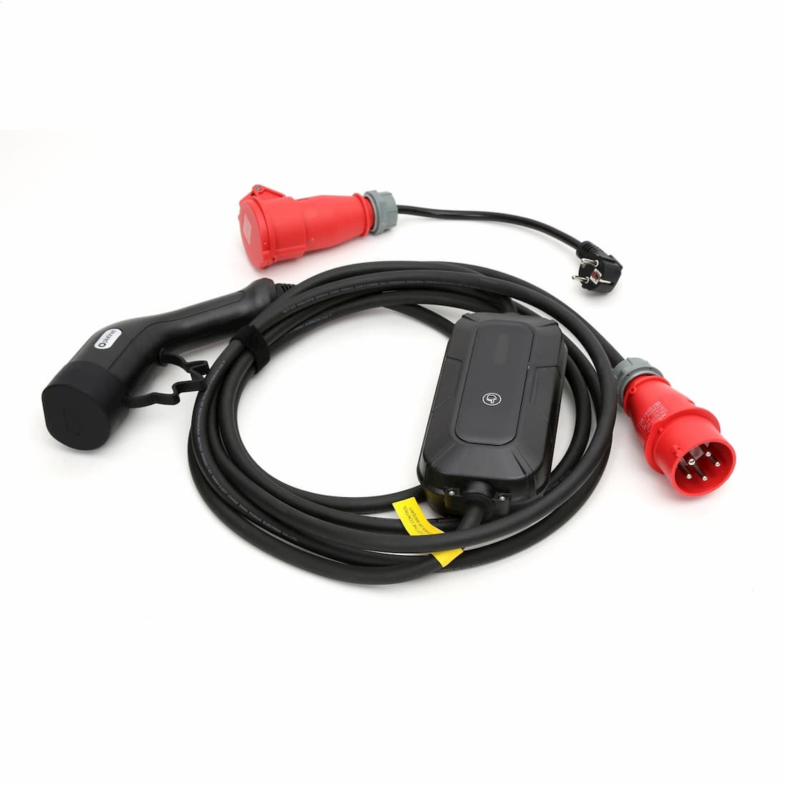 Elbil lader - 7m - 22KW - Type 2 - inkl. Schuko adapter