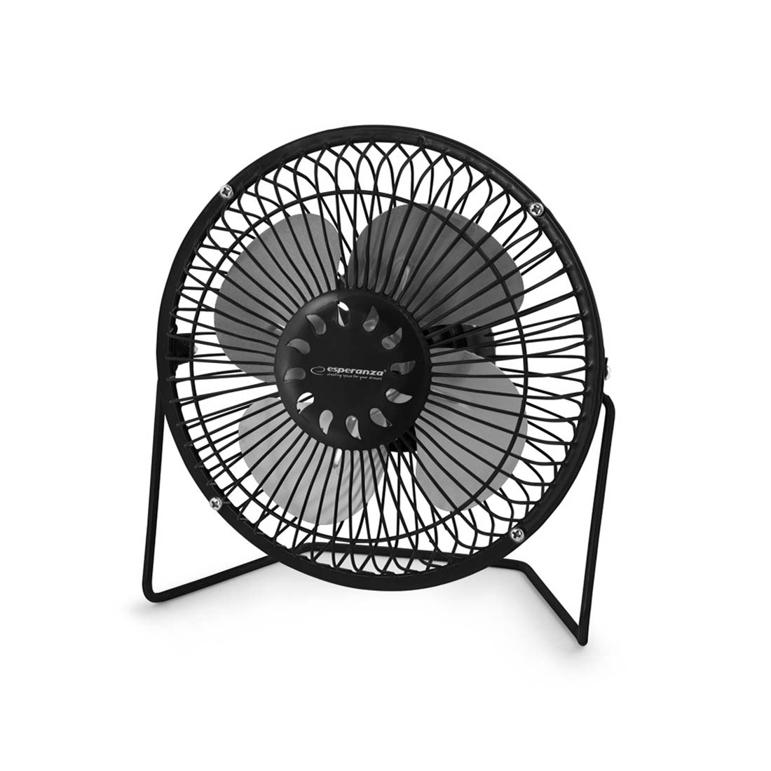 USB Ventilator - Støjsvag - Sort - Ø18cm - Bord Ventilator