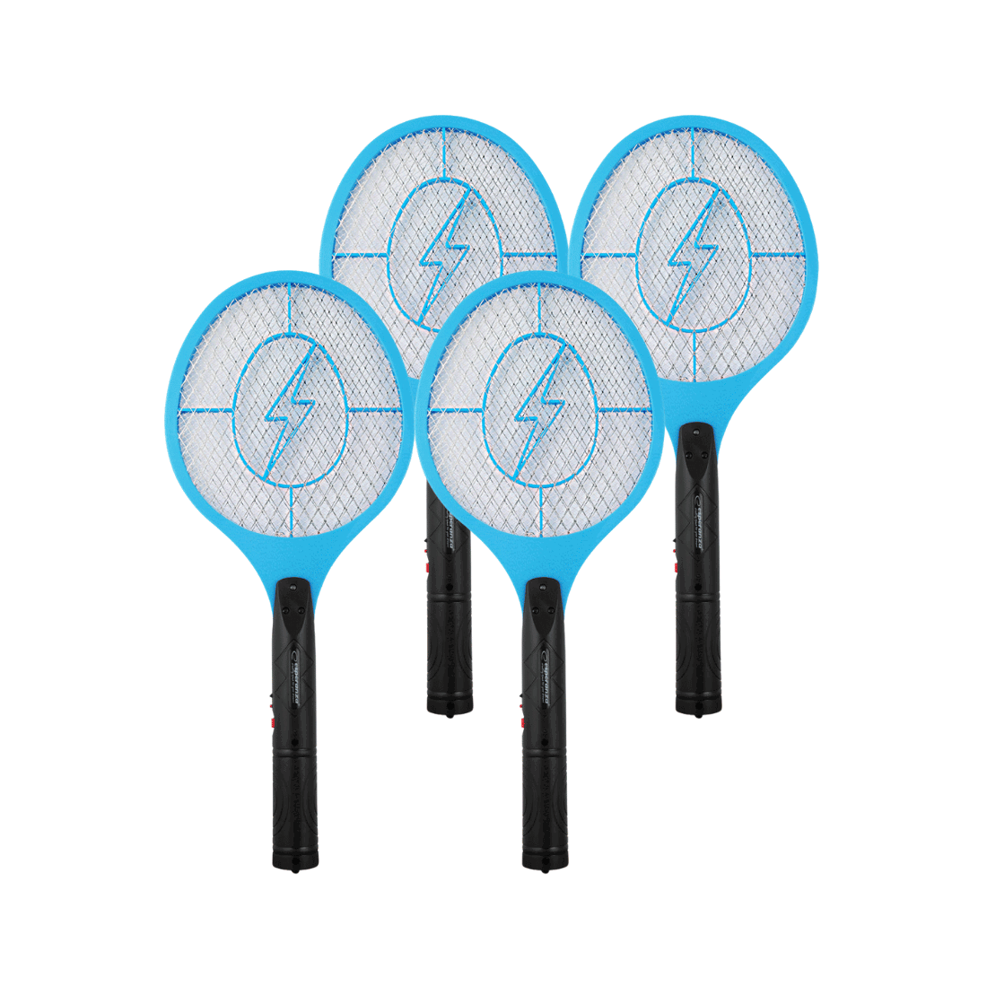 Elektrisk Fluesmækker - 4 stk. - Genopladelig - 3500V