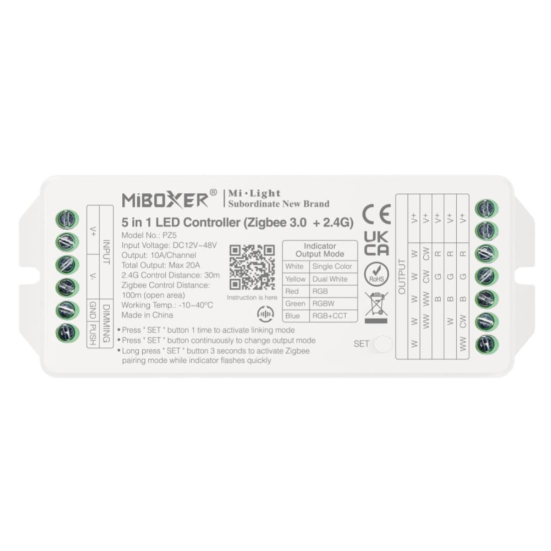 5i1 LED Controller - Zigbee 3.0 +2.4G - PZ5
