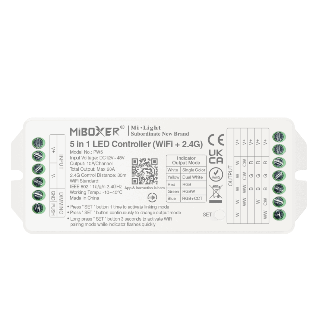 5i1 LED Controller - WiFi+2.4G - PW5