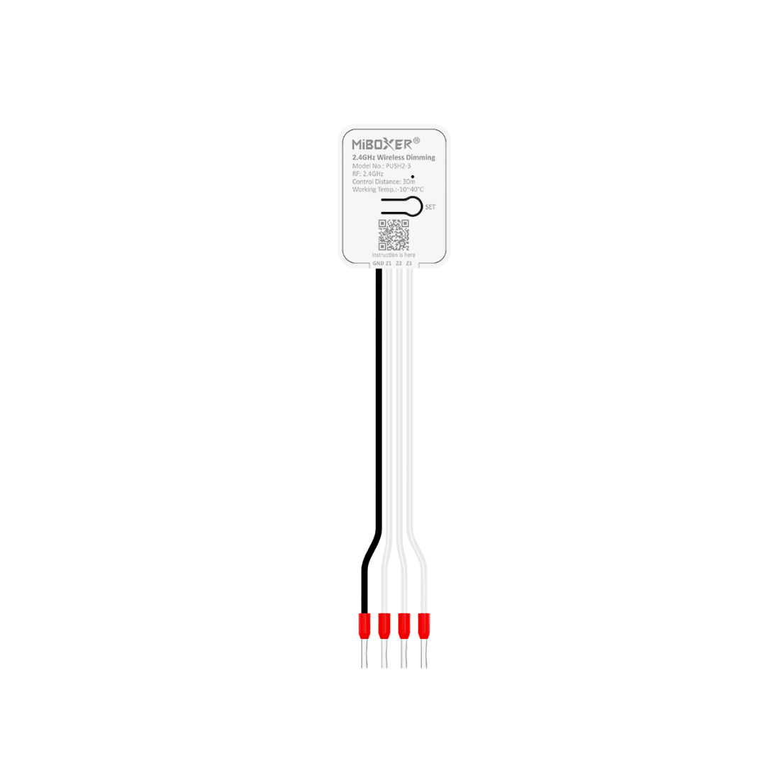 Lysdæmper m. Push Dæmp - 2.4GHz - 3 zoner - PUSH2-3