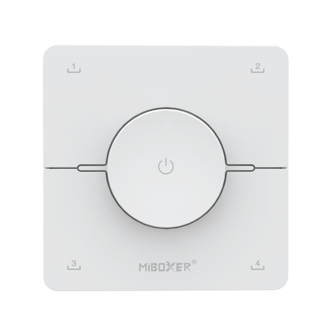 MiBoxer Fjernbetjening - Roterende - Dæmp - CCT - 4 Scener - Hvid