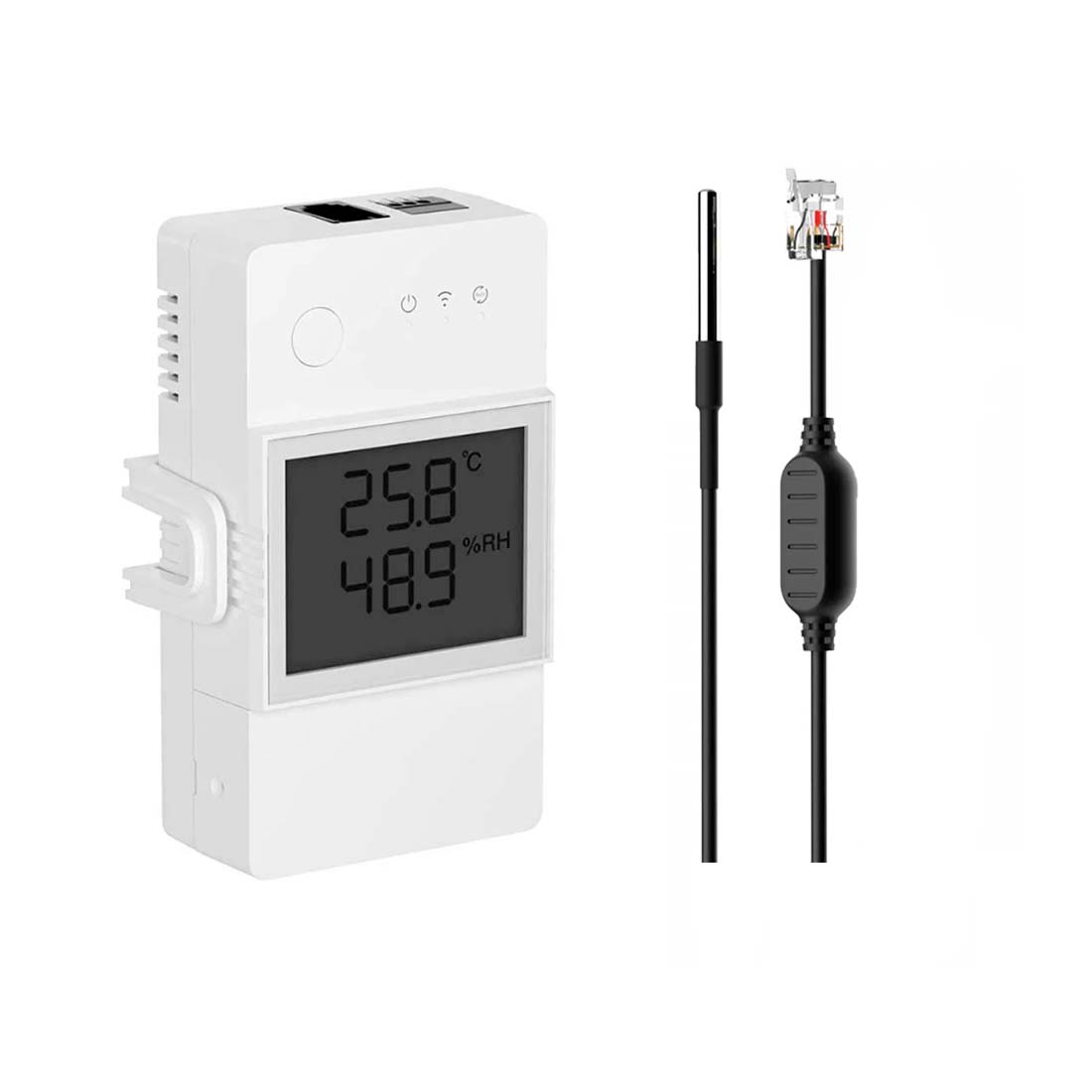 Sonoff TH16 Elite + Sonoff Temperaturføler (THR316D + WTS01)