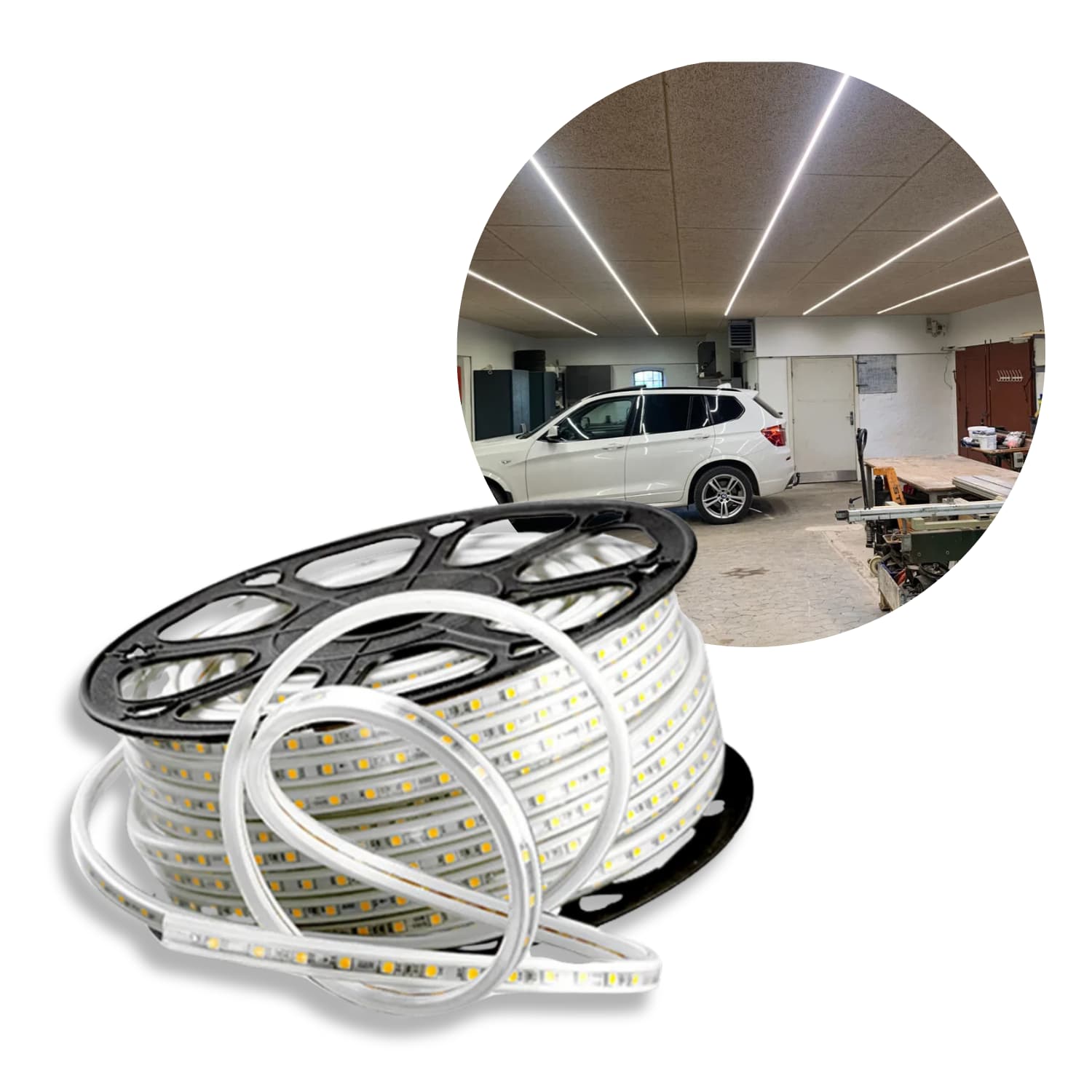 Glorie IP67 230V LED Strip - 4000K