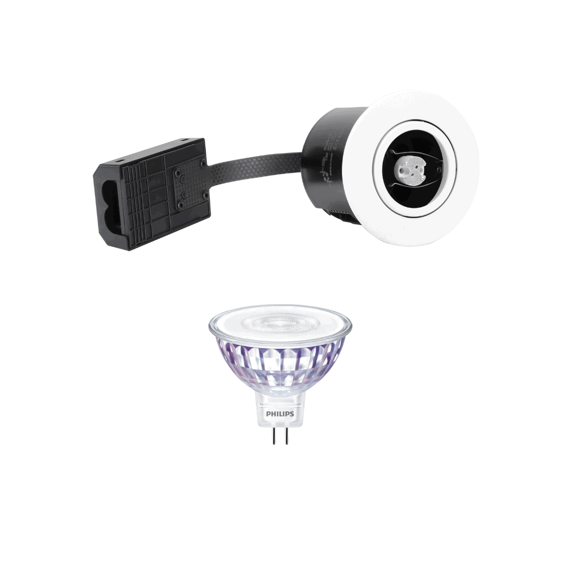 12V LED Spot - Inkl. MR16 / GU5.3 - VENTA - Mat Hvid - 3000K