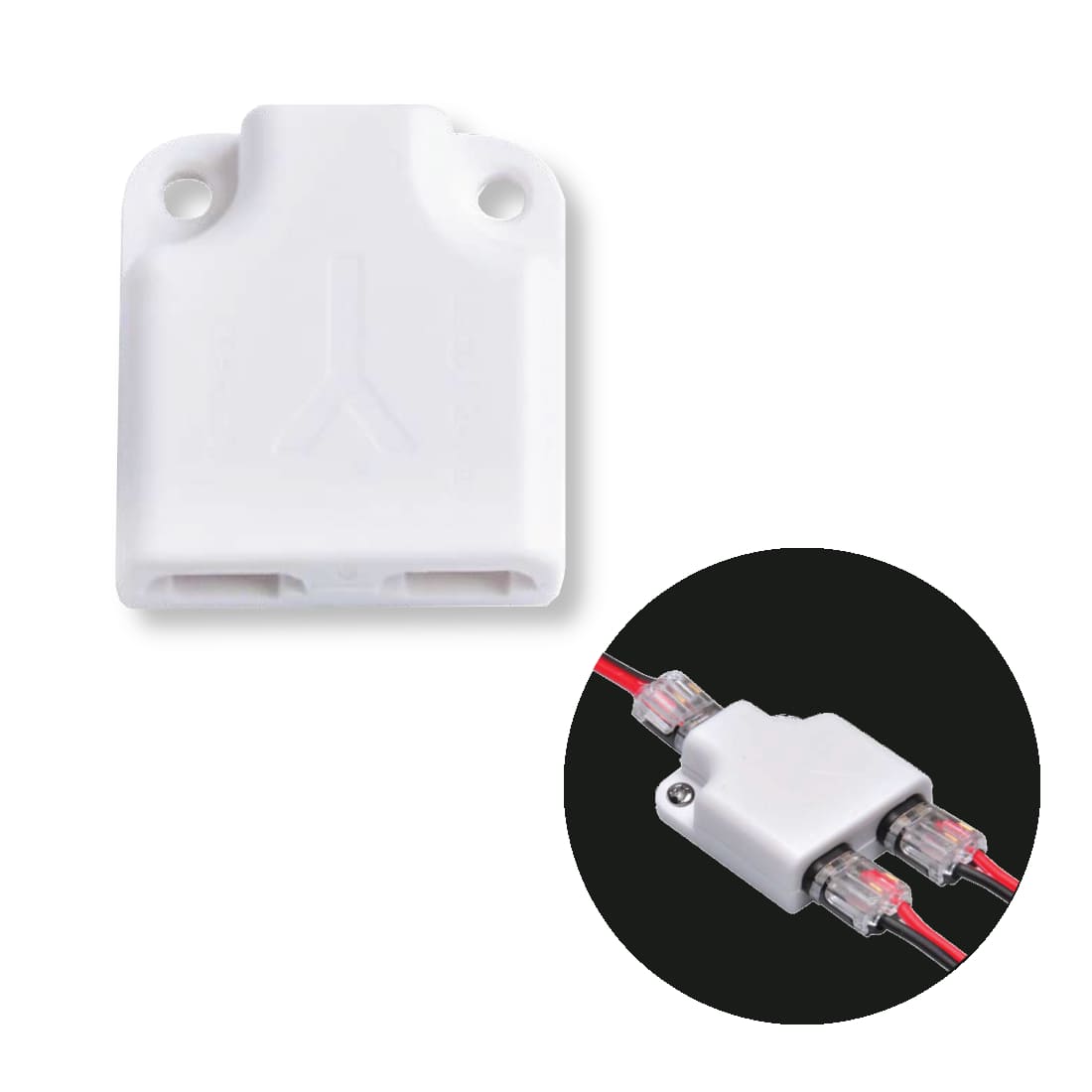 Plug Distributor - 2 -delt Kabelfordeler - IP40 - Max 36V/6A