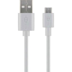 Micro USB Kabel - 2.5A - 1m - USB A - Hvid (77527)