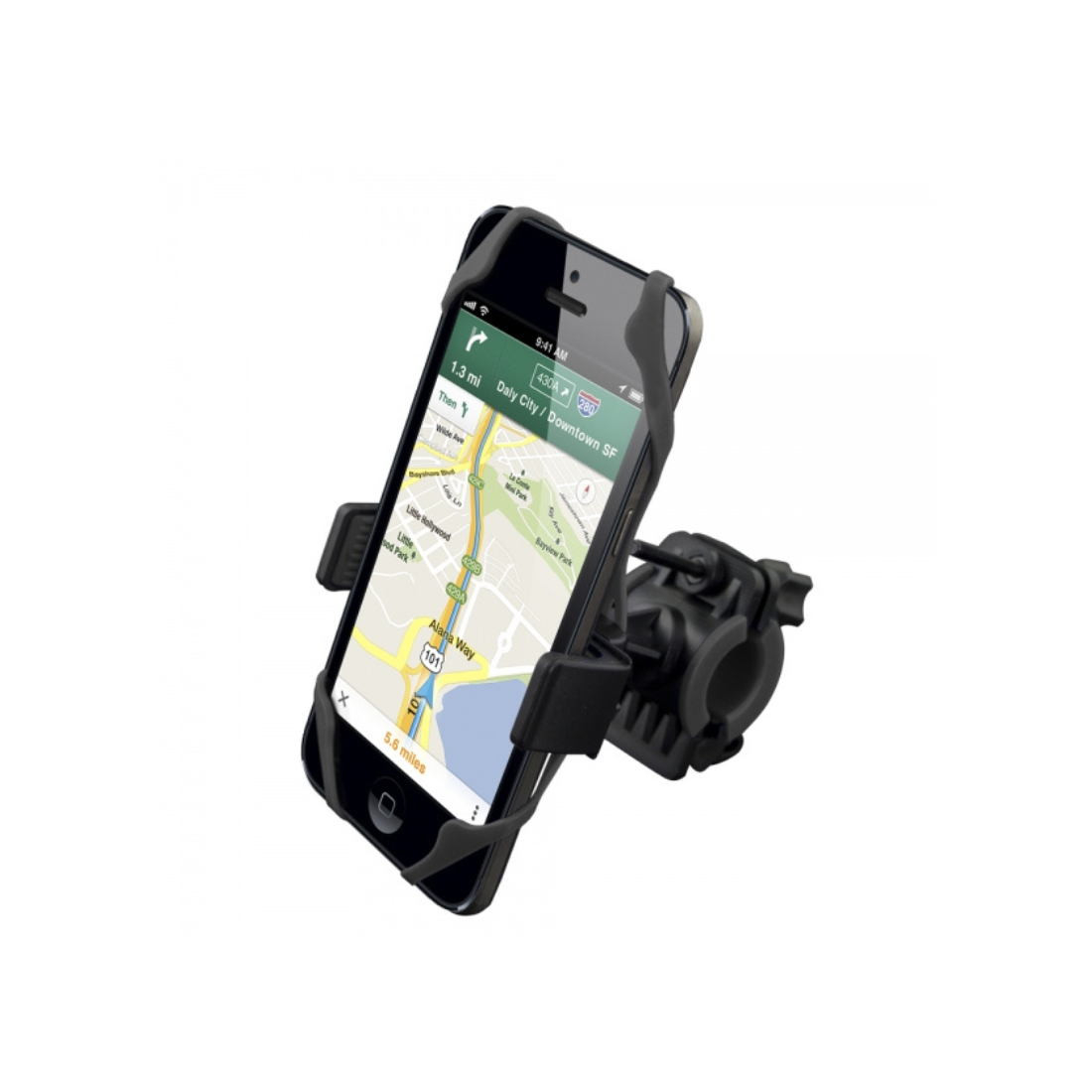 Telefonholder til cykel - 360° Rotation - Med elastikbånd