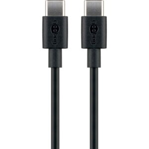 USB-C Kabel - 3.0A - 2m - Sort - Universal (51243)