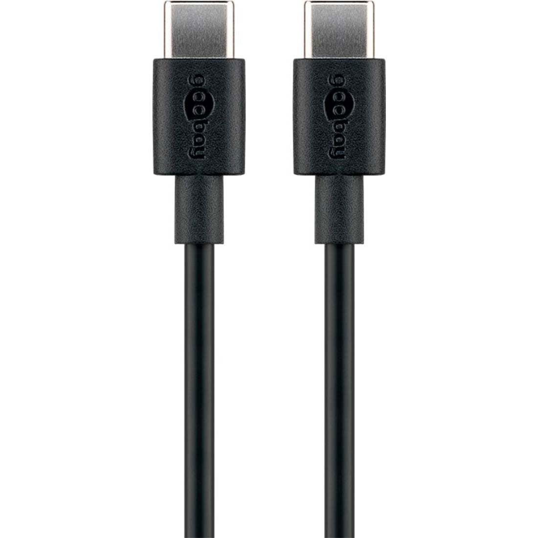 USB-C Kabel - 3.0A - 2m - Sort - Universal (51243)