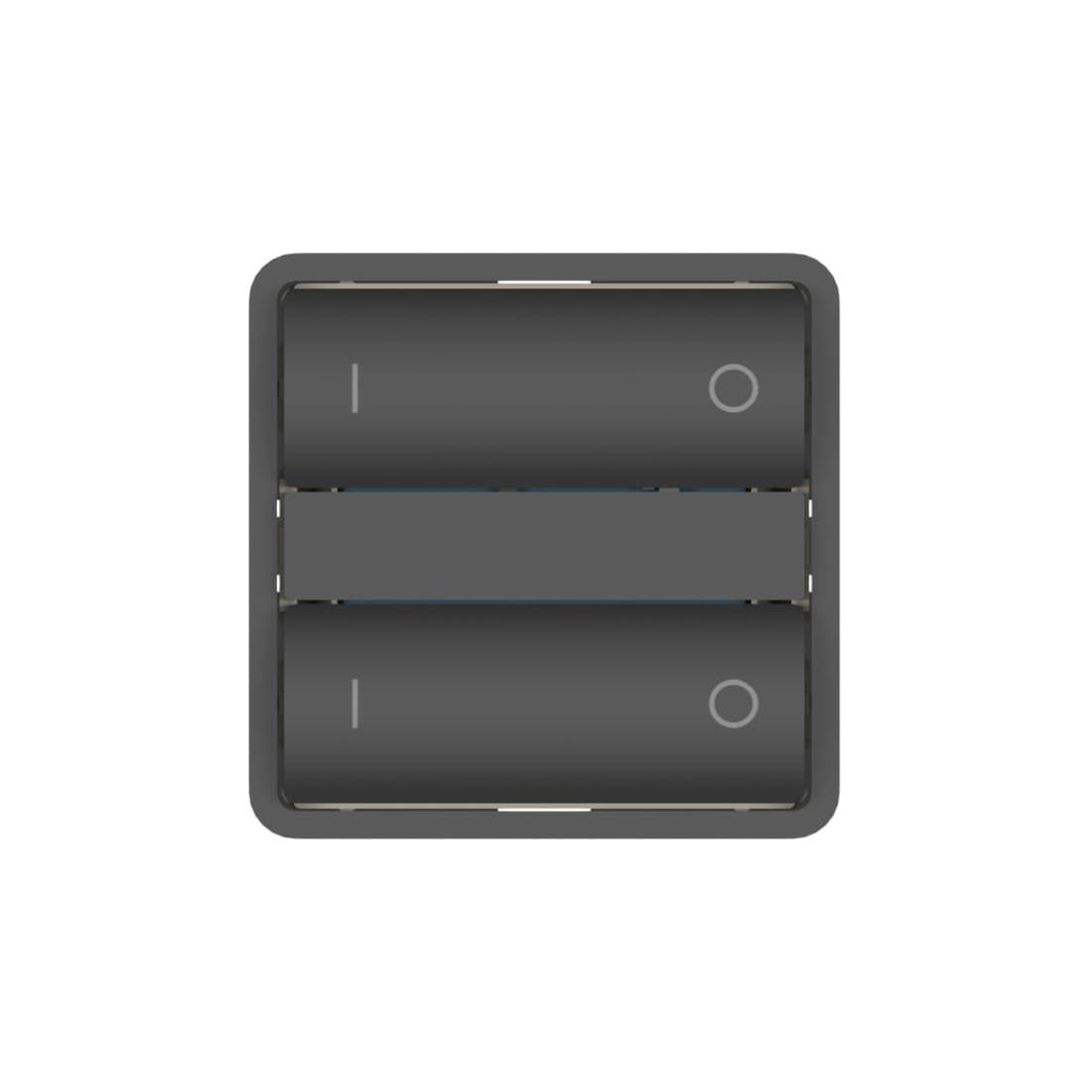 Zigbee Fuga Afbryder - Svagstrømstangenter m. symboler - Hue kompatibel - Sort / Koksgrå