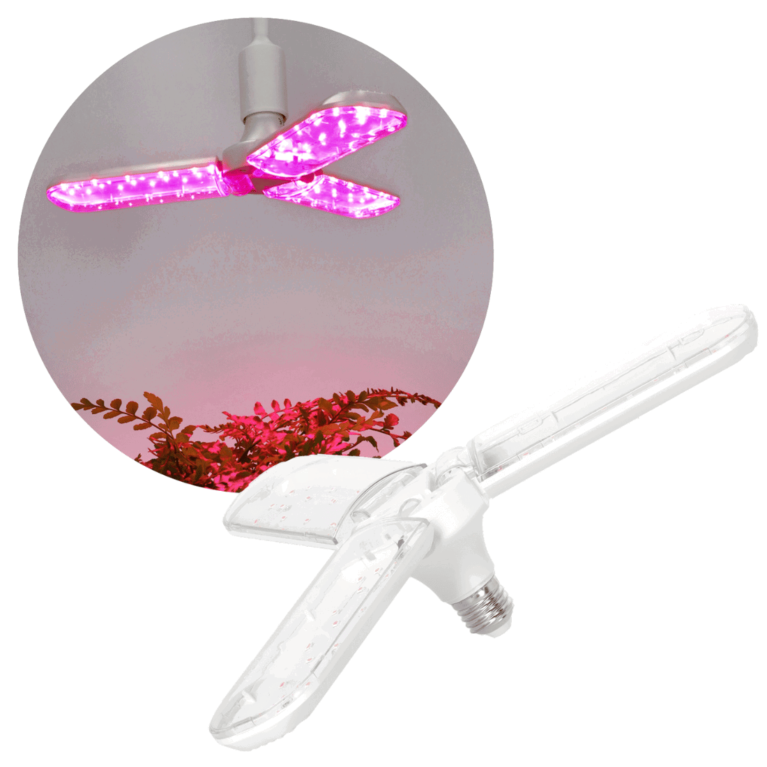 LED Plantelys - E27 - 24W - 840lm - Grolys