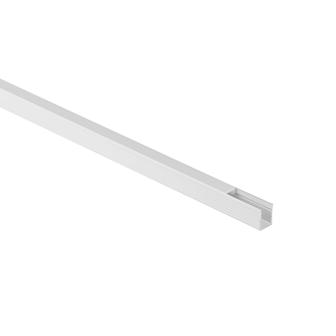 1m Aluprofil med diffuser - 7,8x9mm - Hvid - Til LED strip