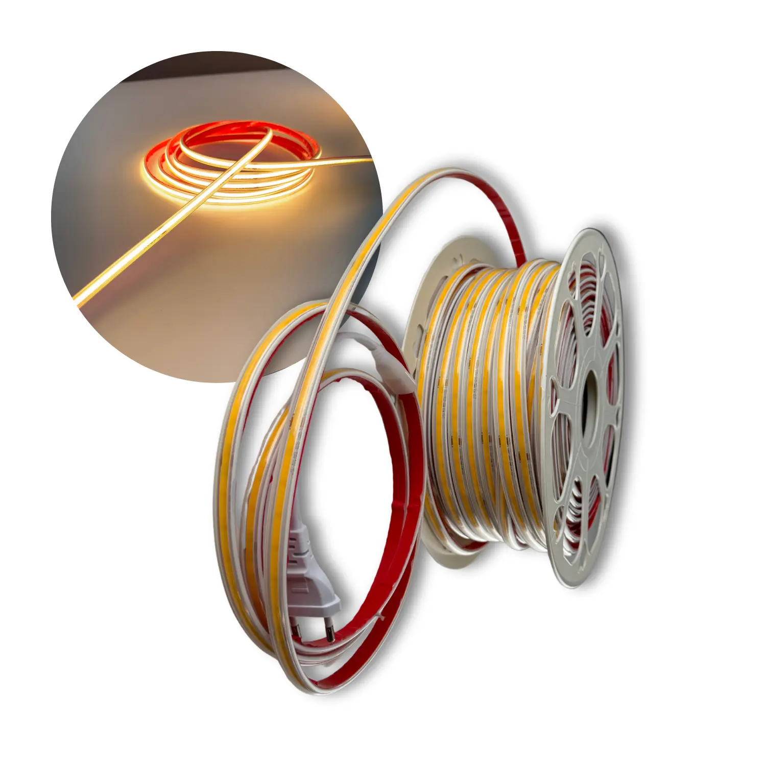COB LED STRIP 230V - 10m Sæt - 3000K - 850lm/m - 10W/m - COB10