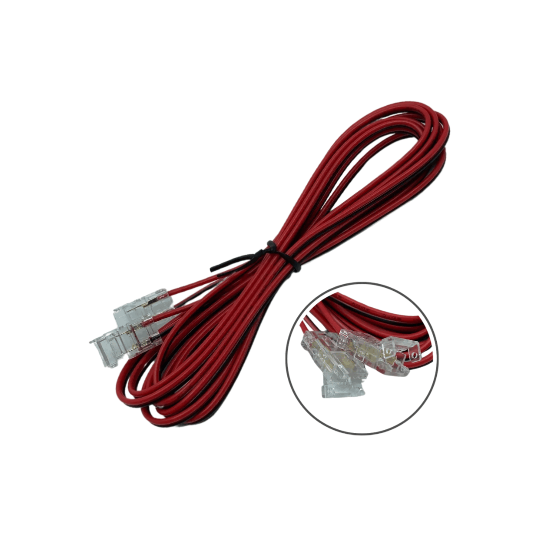 COB 8MM Ledningssamling - 2m - 12/24V
