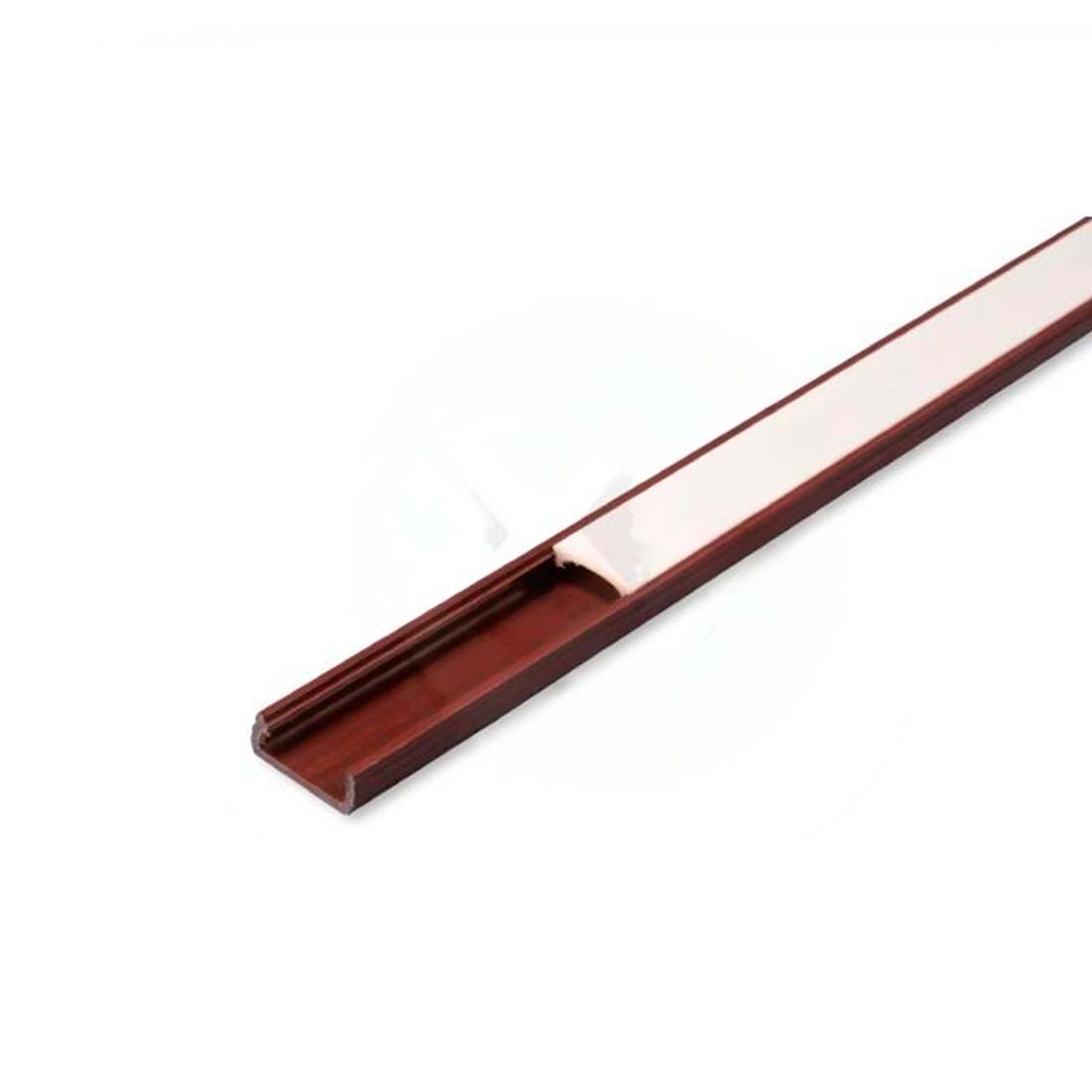 1m Plastprofil - 16x7mm - Brun - Til LED strips - Slim