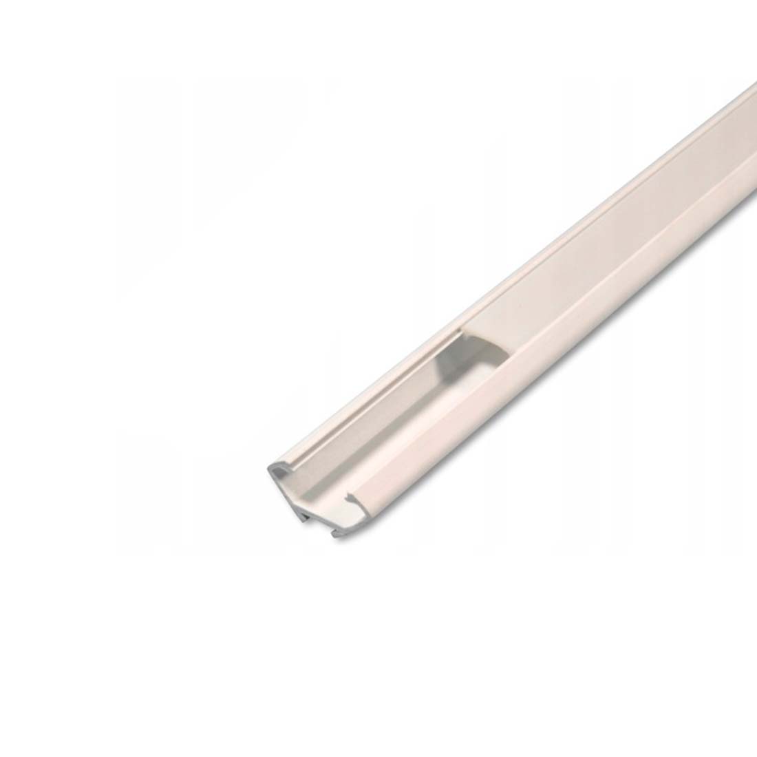 1m Plastprofil - 22x12mm - Hjørneprofil - Hvid - Til LED strips
