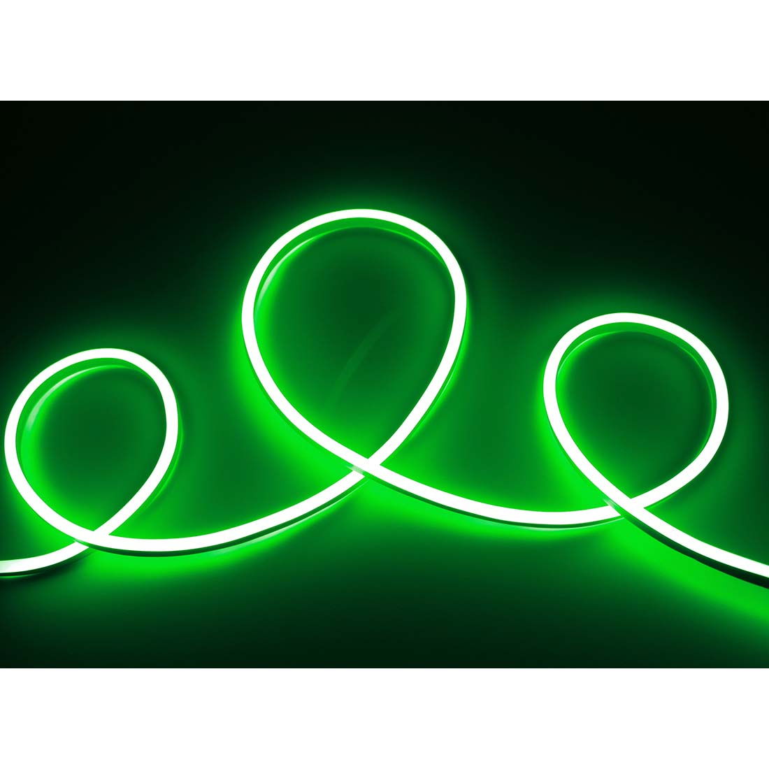 Neon LED strip - Grøn - IP65 - Flex - 230V