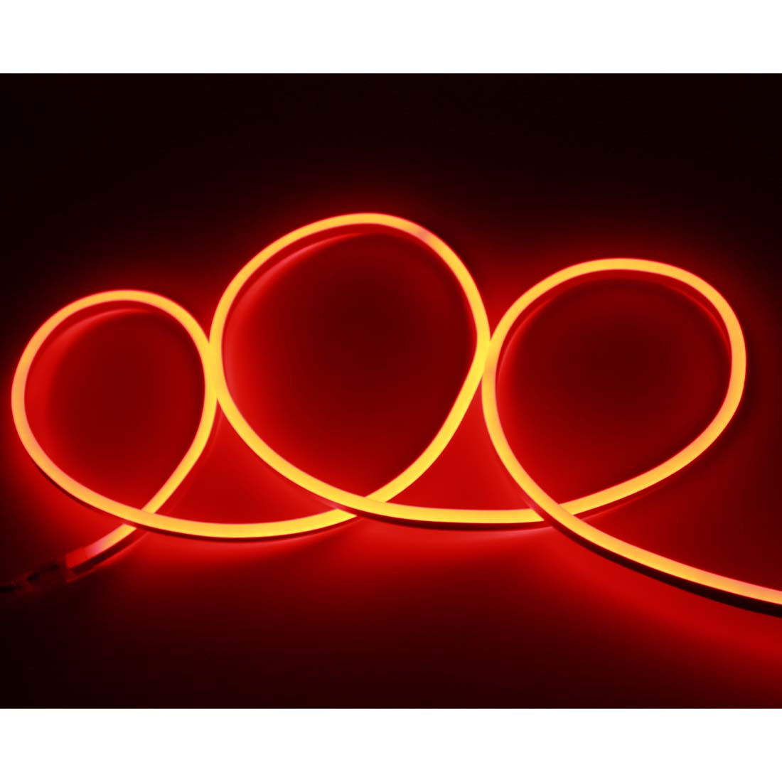 Neon LED strip - Rød - IP65 - Flex - 230V