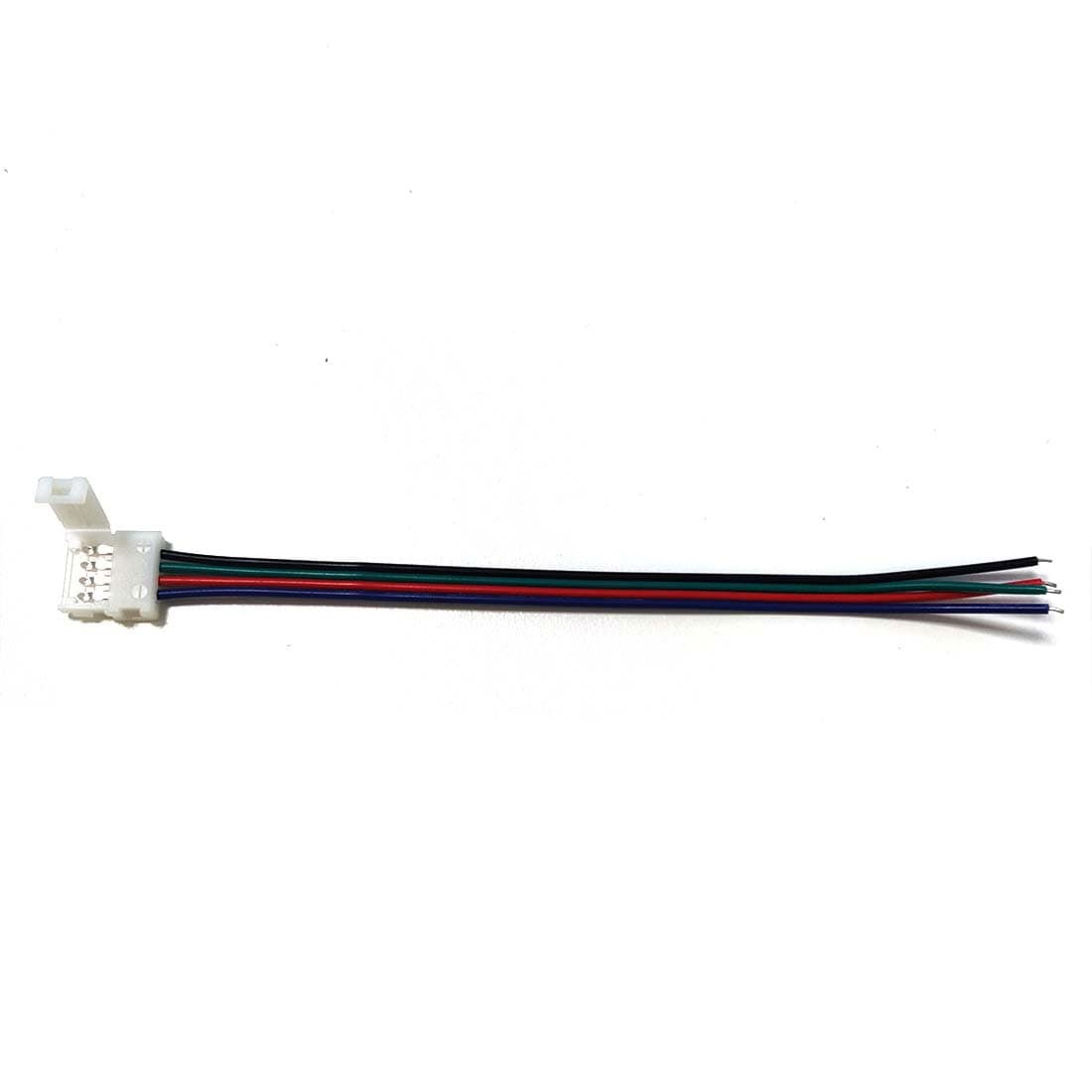 RGB Tilslutningsledning - 10mm - IP20 - SMD LED Strip - 4 Pin - Flerfarvet