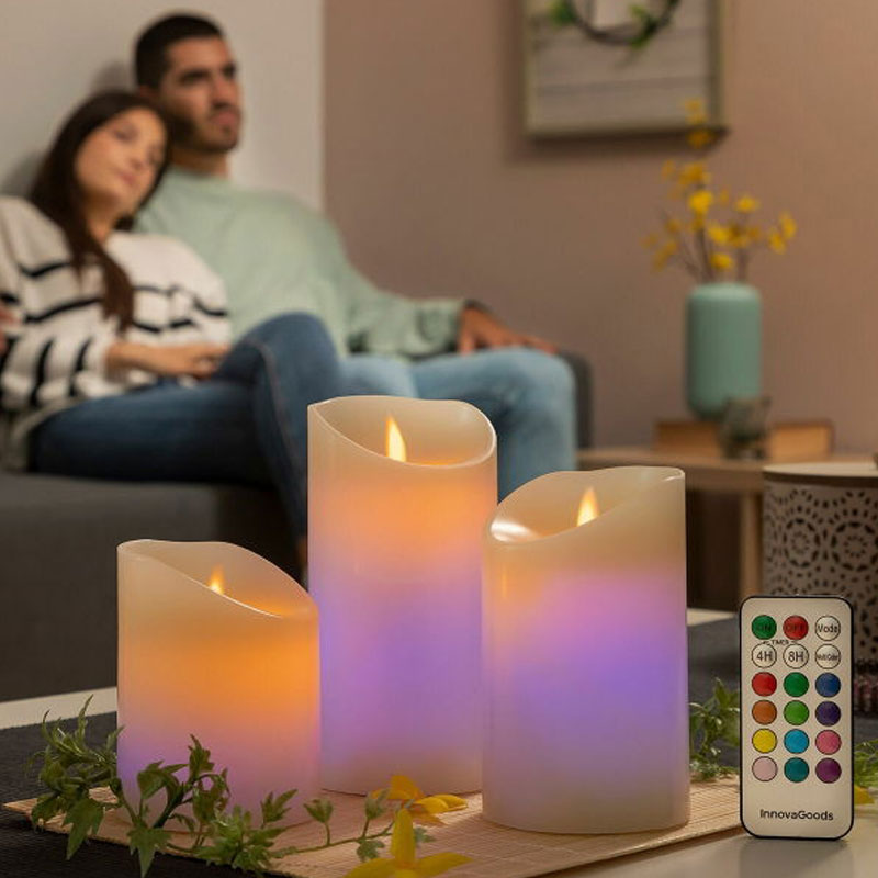 LED Stearinlys
